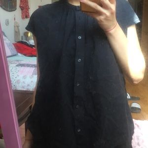 Muji Cotton Button Up Black Shirt XS S